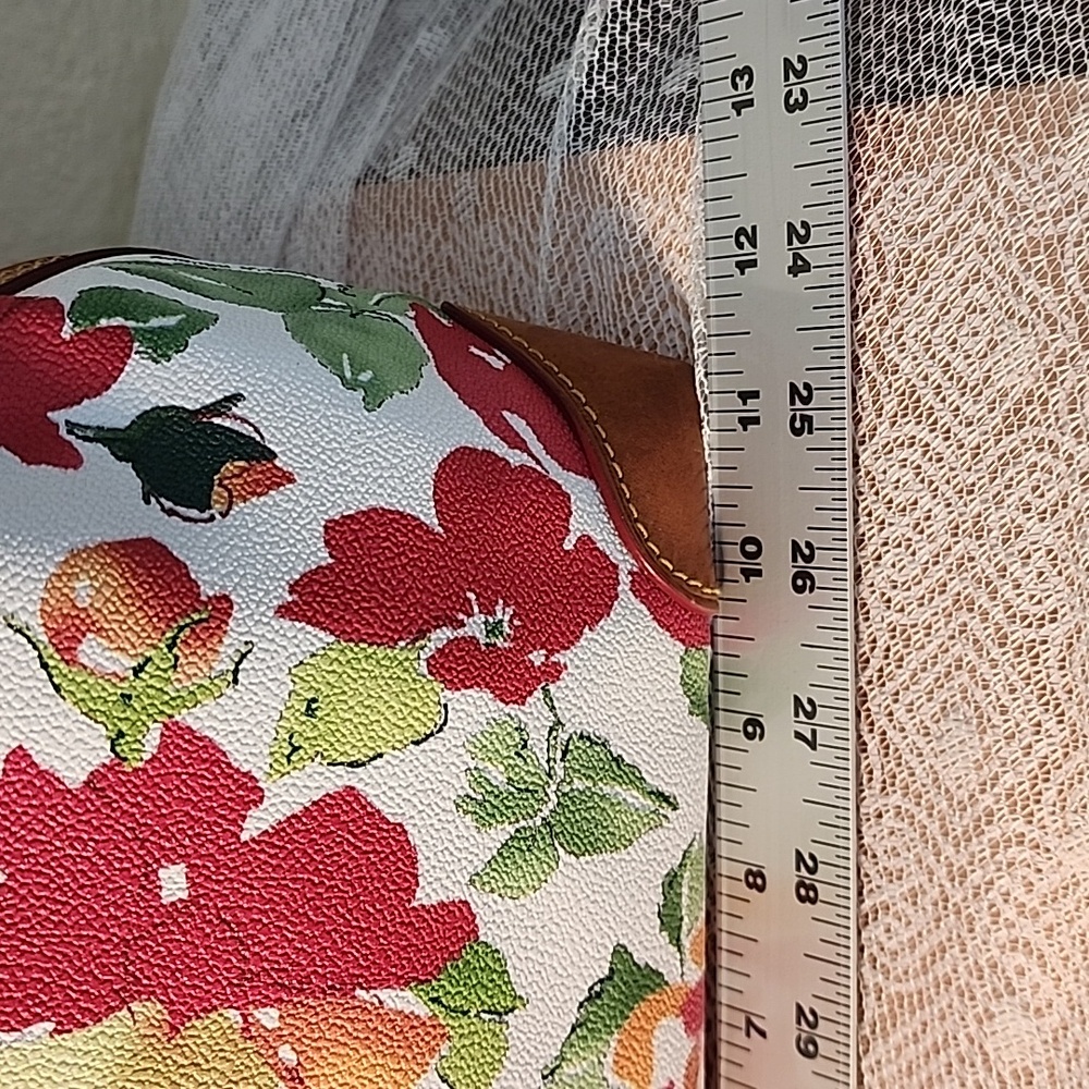 Dooney Red Flower Shoulder/Handbag - Picture 9 of 11